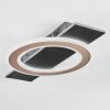 Lidor Plafoniera LED Nero, 1-Luce