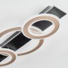 Lidor Plafoniera LED Cromo, Nero, 1-Luce
