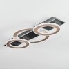 Lidor Plafoniera LED Cromo, Nero, 1-Luce