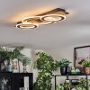 Lidor Plafoniera LED Cromo, Nero, 1-Luce