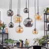 Ripoll Lampadario a sospensione, Lampada a sfera, Lampada a sospensione Ambrato, Grigio fumo, 8-Luci