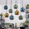 Ripoll Lampadario a sospensione, Lampada a sfera, Lampada a sospensione Blu, Oro, Verde, 8-Luci