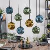 Ripoll Lampadario a sospensione, Lampada a sfera, Lampada a sospensione Blu, Oro, Verde, 8-Luci