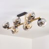Ripoll Plafoniera, Lampada a sfera Oro, Nero, 10-Luci