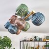 Koyoto Plafoniera, Lampada a sfera Oro, Nero, 10-Luci