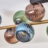 Koyoto Plafoniera, Lampada a sfera Oro, Nero, 10-Luci