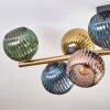 Koyoto Plafoniera, Lampada a sfera Oro, Nero, 10-Luci