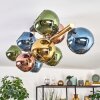 Koyoto Plafoniera, Lampada a sfera Oro, Nero, 10-Luci