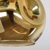Ripoll Plafoniera, Lampada a sfera Écru, Nero, 3-Luci