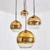 Koyoto Lampadario a sospensione, Lampada a sfera, Lampada a sospensione 35 cm Oro, Chiaro, 4-Luci