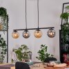 Gastor Lampadario a sospensione, Lampada a sfera, Lampada a sospensione Ambrato, Grigio fumo, 4-Luci
