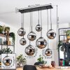 Gastor Lampadario a sospensione, Lampada a sfera, Lampada a sospensione Cromo, Grigio fumo, 8-Luci