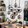 Gastor Lampadario a sospensione, Lampada a sfera, Lampada a sospensione Cromo, Grigio fumo, 8-Luci