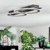 Lidor Plafoniera LED Nero, 1-Luce
