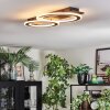 Lidor Plafoniera LED Nero, 1-Luce