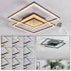 Manor Plafoniera LED Nero, 1-Luce, Telecomando