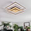 Manor Plafoniera LED Nero, 1-Luce, Telecomando