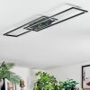 Manor Plafoniera LED Nero, 1-Luce, Telecomando