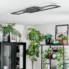 Manor Plafoniera LED Nero, 1-Luce, Telecomando