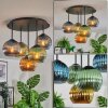 Koyoto Plafoniera, Lampada a sfera 45 cm Blu, Oro, Verde, 5-Luci