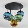 Koyoto Plafoniera, Lampada a sfera 45 cm Blu, Oro, Verde, 5-Luci