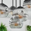 Ripoll Plafoniera, Lampada a sfera Cromo, Chiaro, Grigio fumo, 5-Luci