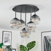 Ripoll Plafoniera, Lampada a sfera Chiaro, Grigio fumo, 5-Luci