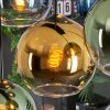 Koyoto Lampadario a sospensione, Lampada a sfera, Lampada a sospensione Blu, Oro, Verde, Chiaro, 8-Luci