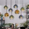Koyoto Lampadario a sospensione, Lampada a sfera, Lampada a sospensione Blu, Oro, Verde, Chiaro, 8-Luci