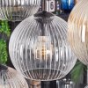 Koyoto Lampadario a sospensione, Lampada a sfera, Lampada a sospensione Ambrato, Chiaro, Grigio fumo, 8-Luci