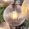 Koyoto Lampadario a sospensione, Lampada a sfera, Lampada a sospensione Ambrato, Chiaro, Grigio fumo, 8-Luci