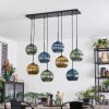 Koyoto Lampadario a sospensione, Lampada a sfera, Lampada a sospensione Blu, Oro, Verde, 8-Luci