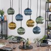 Koyoto Lampadario a sospensione, Lampada a sfera, Lampada a sospensione Blu, Oro, Verde, 8-Luci