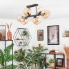 Koyoto Plafoniera, Lampada a sfera Ambrato, 6-Luci