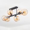 Koyoto Plafoniera, Lampada a sfera Ambrato, 6-Luci