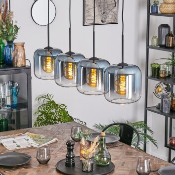 Lauden Lampadario a sospensione, Lampada a sospensione Blu, Chiaro, 4-Luci