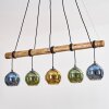 Koyoto Lampadario a sospensione, Lampada a sfera, Lampada a sospensione Écru, Nero, 5-Luci