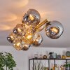 Ripoll Plafoniera, Lampada a sfera Oro, Nero, 10-Luci