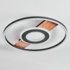 Hadel Plafoniera LED Aspetto del legno, Nero, 1-Luce