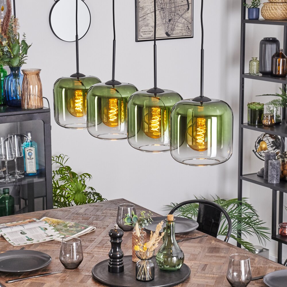 Lauden Lampadario a sospensione, Lampada a sospensione Verde, Chiaro, 4-Luci main product photo