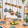 Koyoto Lampadario a sospensione, Lampada a sfera, Lampada a sospensione Écru, Nero, 5-Luci