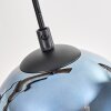 Koyoto Lampadario a sospensione, Lampada a sfera, Lampada a sospensione Écru, Nero, 5-Luci