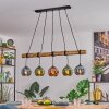 Koyoto Lampadario a sospensione, Lampada a sfera, Lampada a sospensione Écru, Nero, 5-Luci