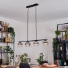 Koyoto Lampadario a sospensione, Lampada a sfera, Lampada a sospensione Cromo, Chiaro, Grigio fumo, 4-Luci