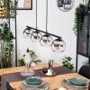 Koyoto Lampadario a sospensione, Lampada a sfera, Lampada a sospensione Cromo, Chiaro, Grigio fumo, 4-Luci