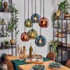 Ripoll Lampadario a sospensione, Lampada a sfera, Lampada a sospensione Blu, Verde, Ramato, 6-Luci