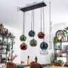 Ripoll Lampadario a sospensione, Lampada a sfera, Lampada a sospensione Blu, Verde, Ramato, 6-Luci