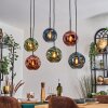 Ripoll Lampadario a sospensione, Lampada a sfera, Lampada a sospensione Blu, Verde, Ramato, 6-Luci