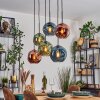 Ripoll Lampadario a sospensione, Lampada a sfera, Lampada a sospensione Blu, Verde, Ramato, 6-Luci