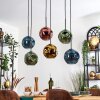 Ripoll Lampadario a sospensione, Lampada a sfera, Lampada a sospensione Blu, Oro, Verde, Ramato, 6-Luci